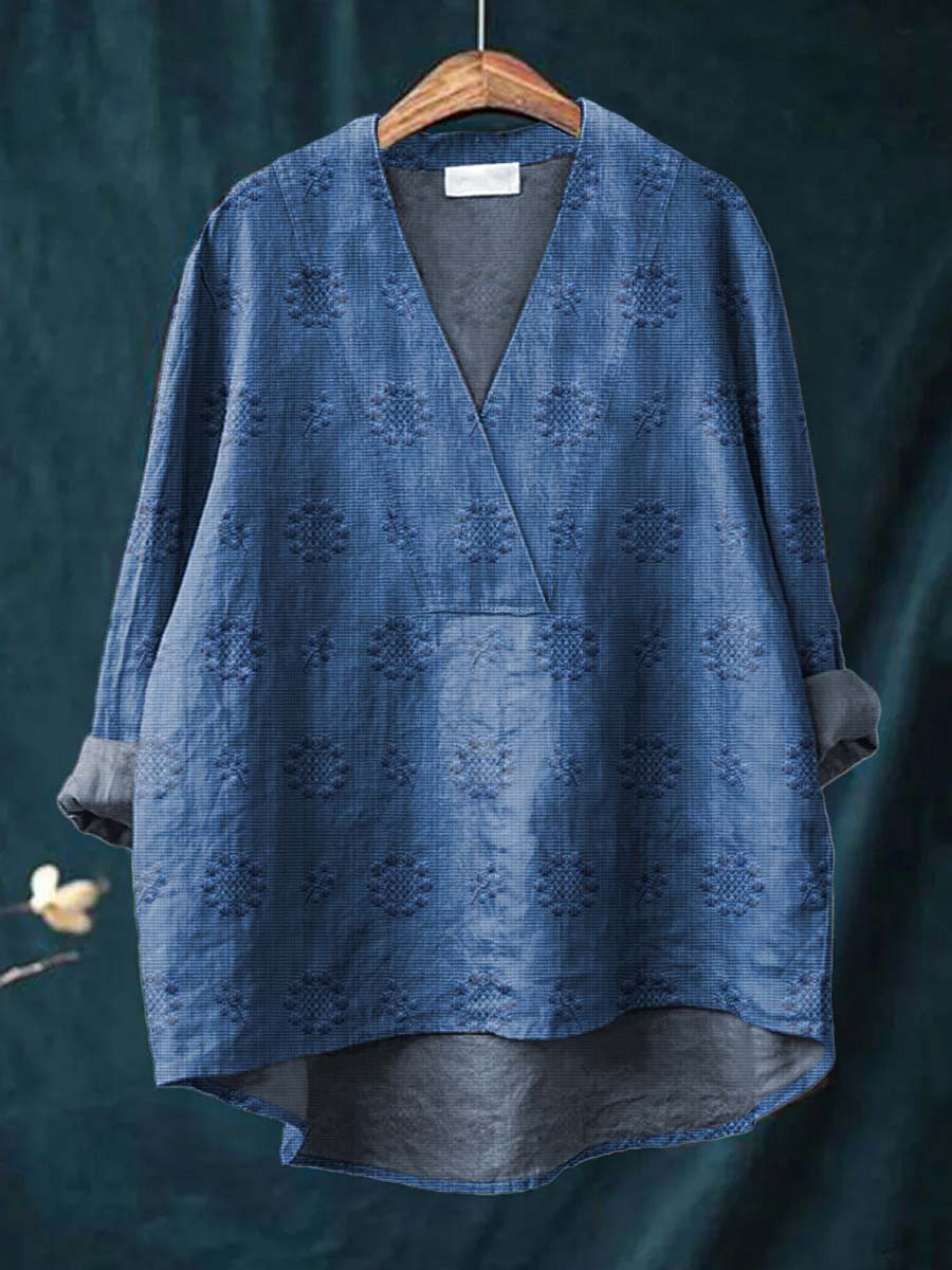 Bluse i Linned Cara