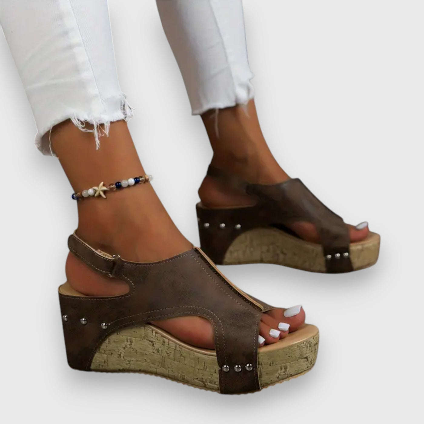 Mia | Vintage Plateau-Sandaler