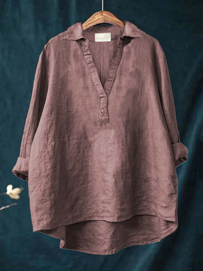 Bluse i Linned Andrea