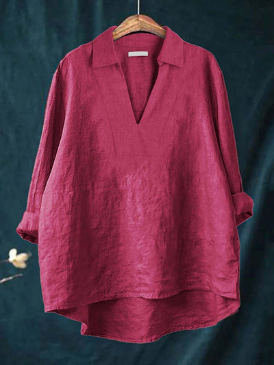 Bluse i Linned Maria