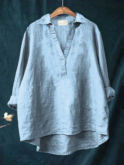 Bluse i Linned Andrea
