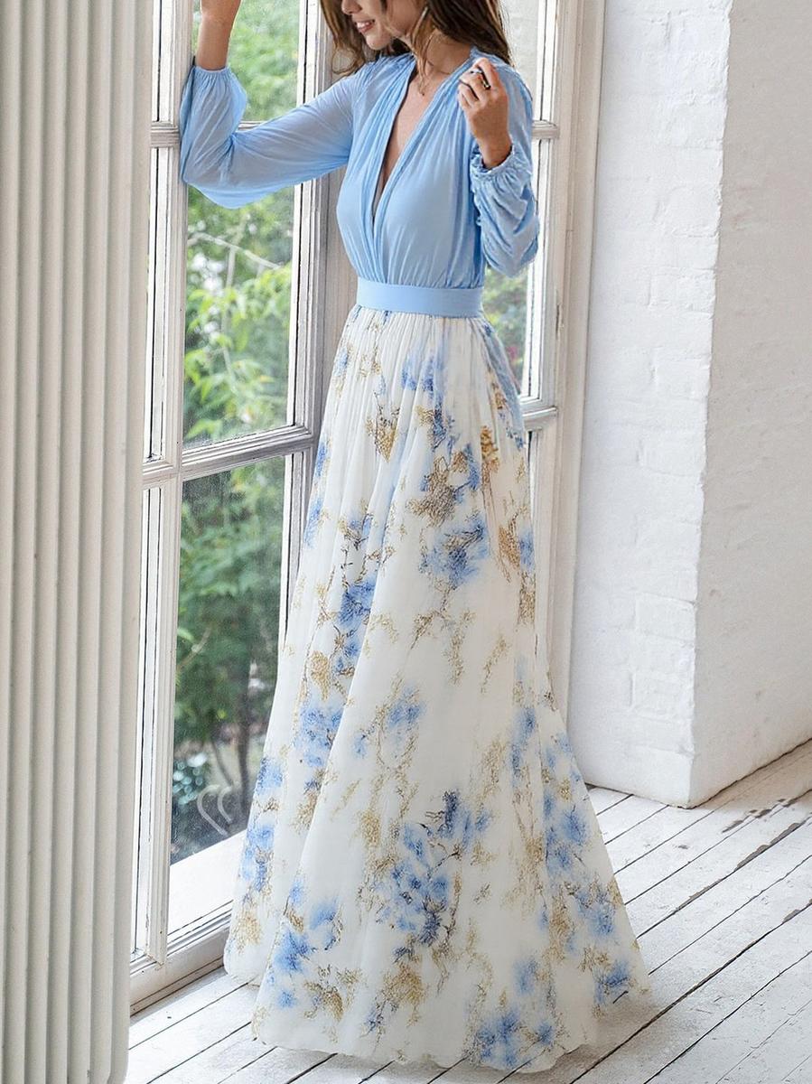Abigail™ - Maxi Kjole med Smuk Blomstermønster