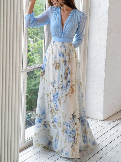Abigail™ - Maxi Kjole med Smuk Blomstermønster