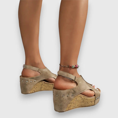 Mia | Vintage Plateau-Sandaler