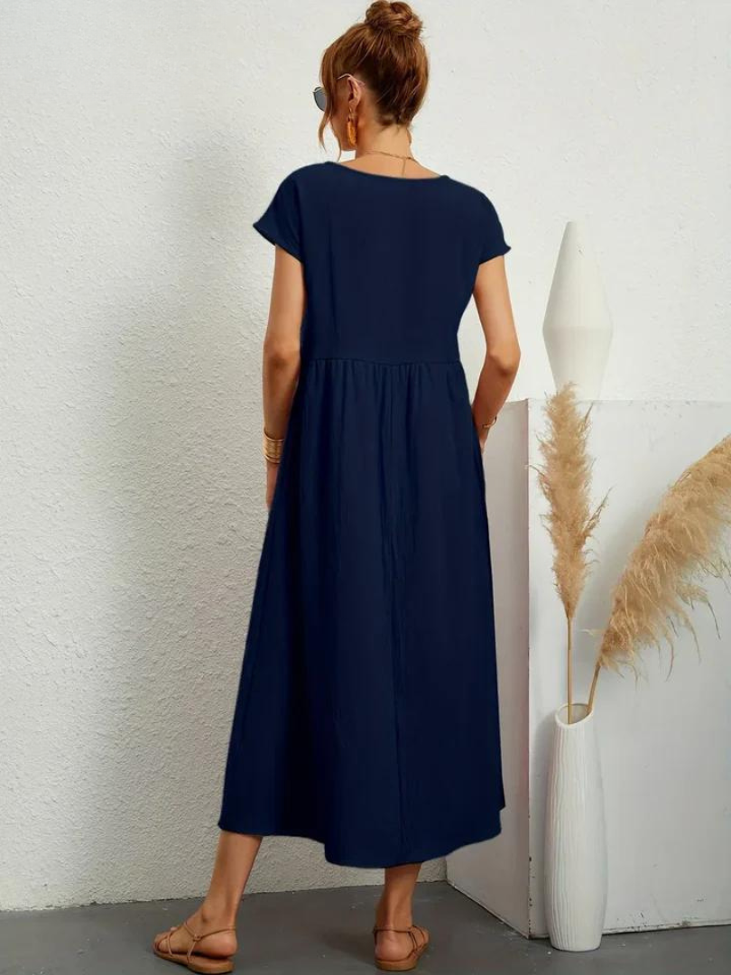 Ruby™ | Elegant Essentiel Kjole i Bomuld og Linned