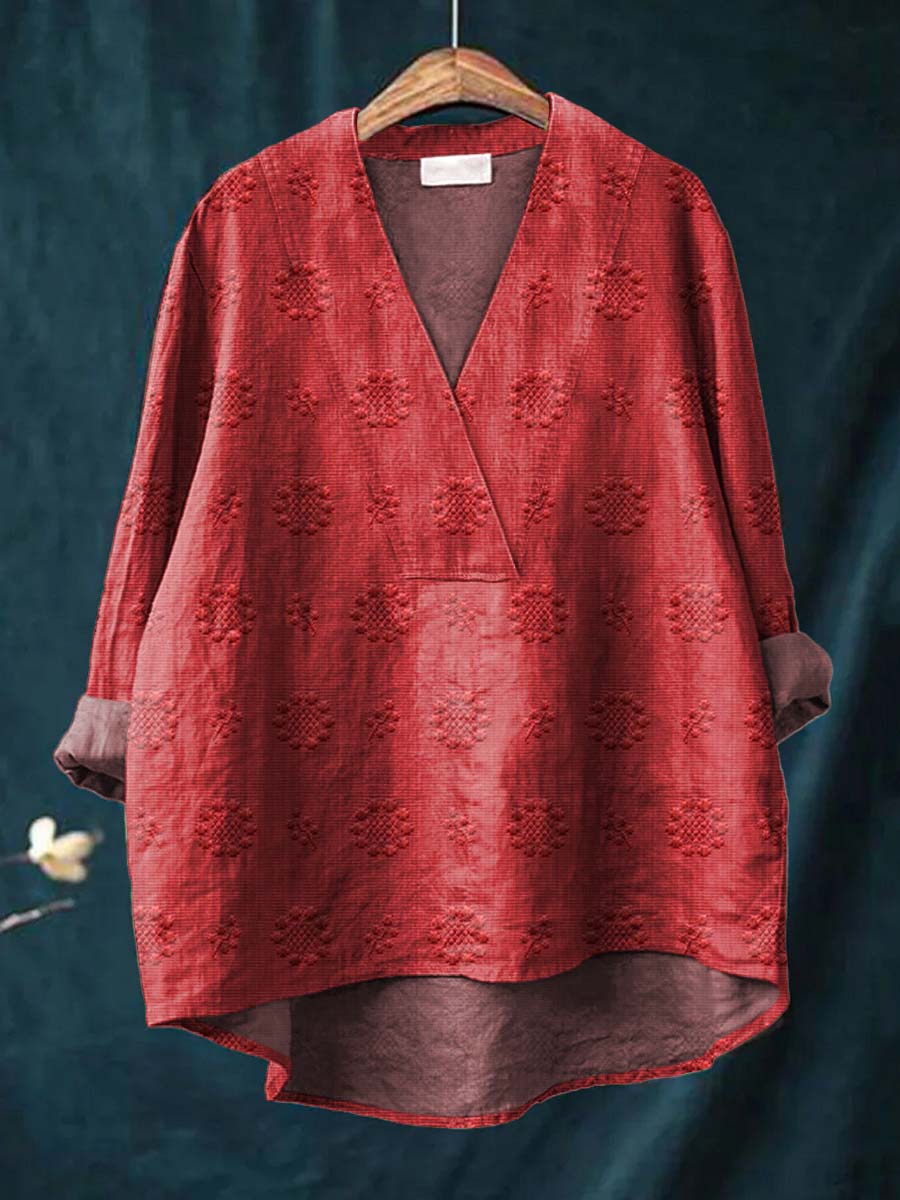 Bluse i Linned Cara