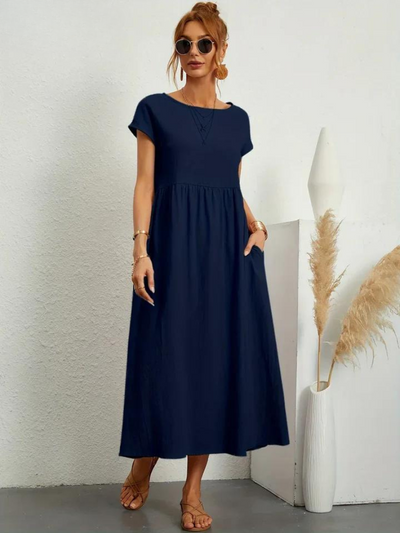 Ruby™ | Elegant Essentiel Kjole i Bomuld og Linned