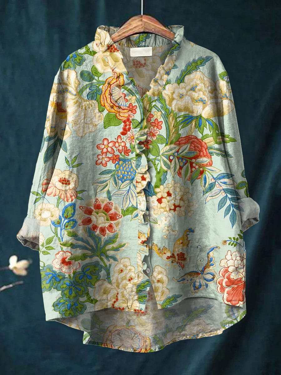Bluse i Linned Grace