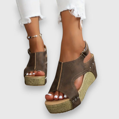 Mia | Vintage Plateau-Sandaler