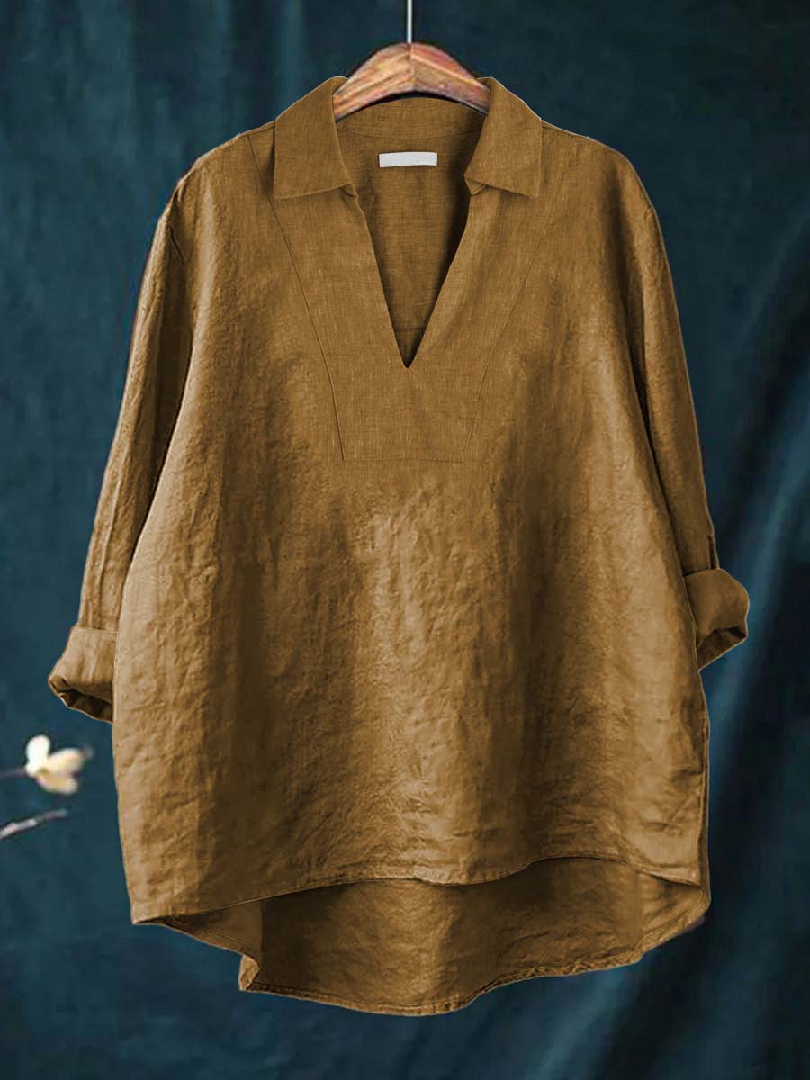 Bluse i Linned Maria