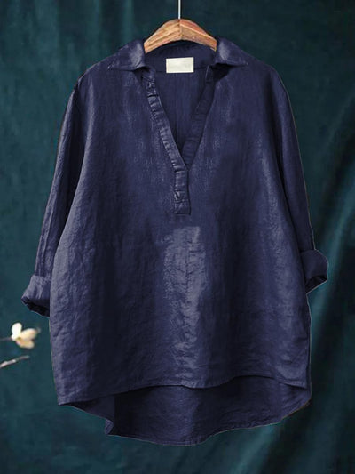 Bluse i Linned Andrea