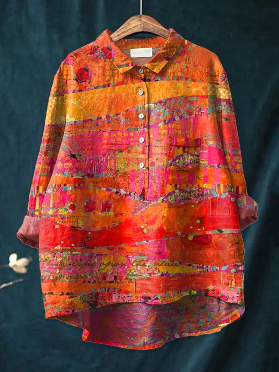Bluse i Linned Catherine