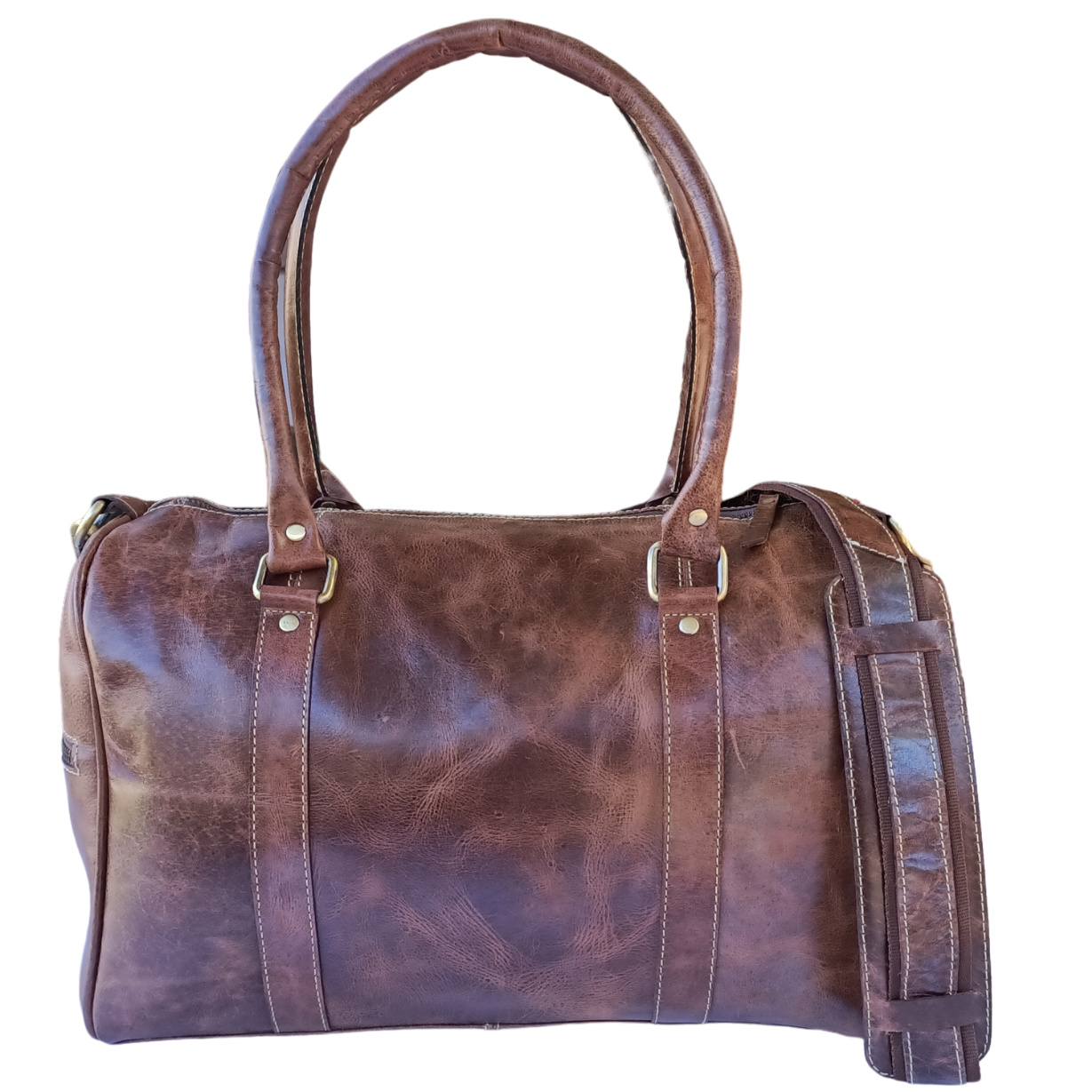 Crazy Horse Læder Mini Duffel Bag