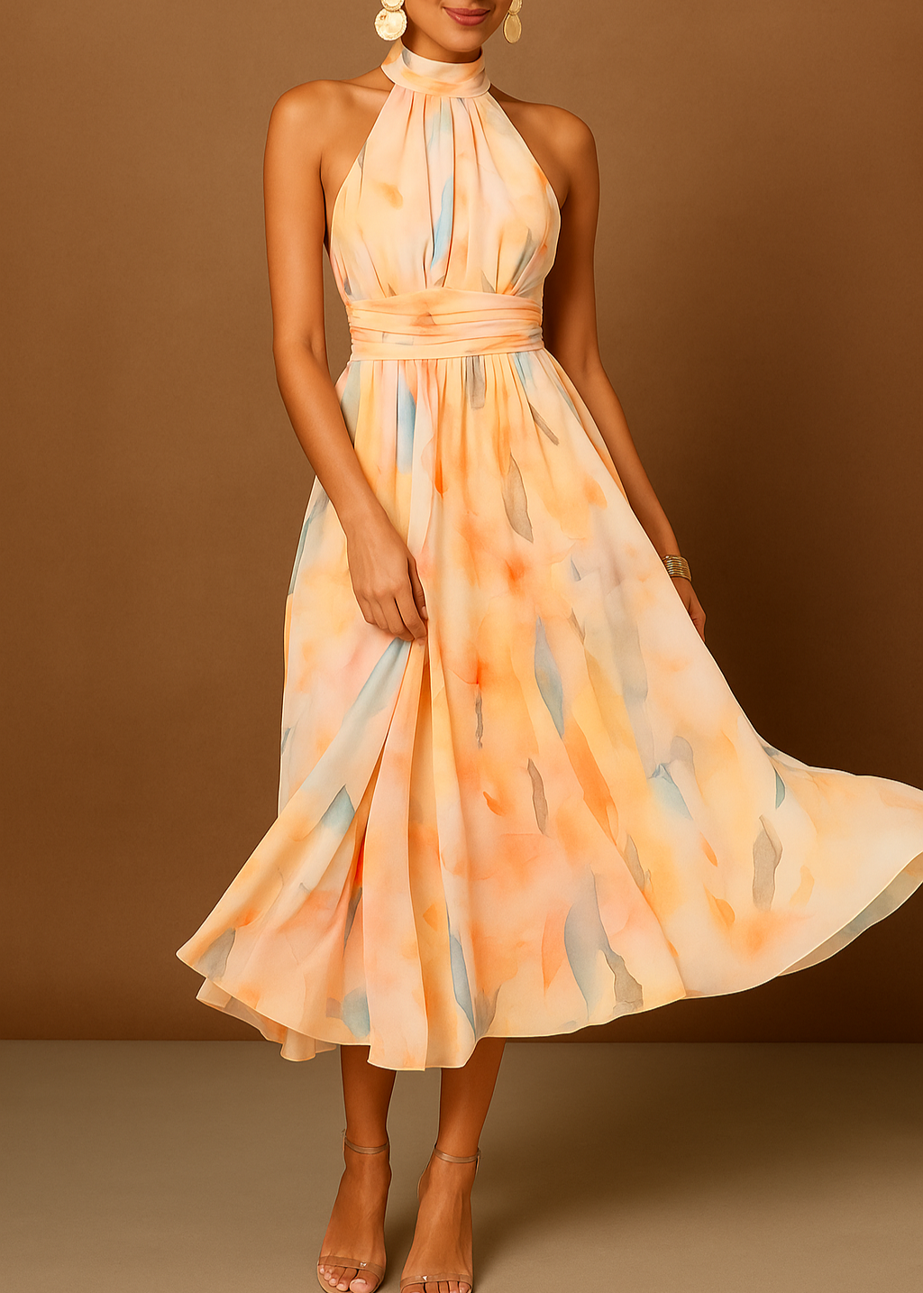 Cheryl - Maxi Kjole Fluttuante Pastel Dream