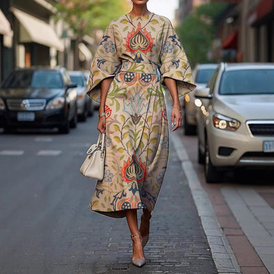 Grace™ - Elegant Kjole med Rund Hals