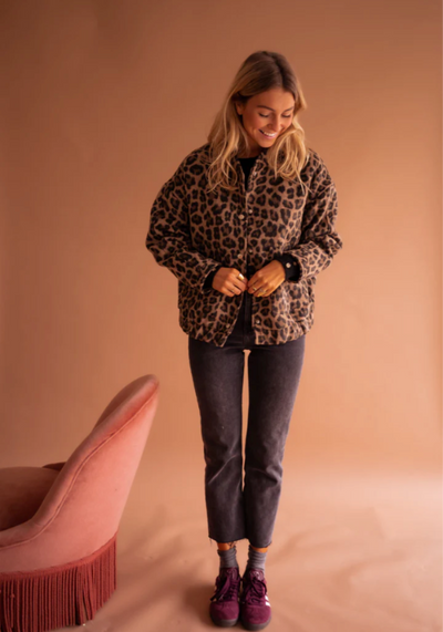 LEONA™ | Leopard-Bomberjakken