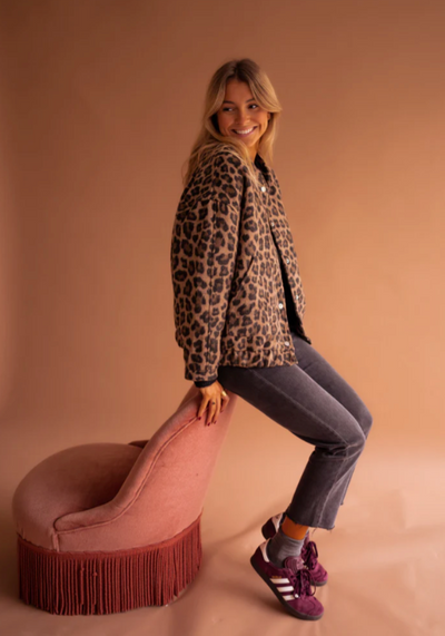 LEONA™ | Leopard-Bomberjakken