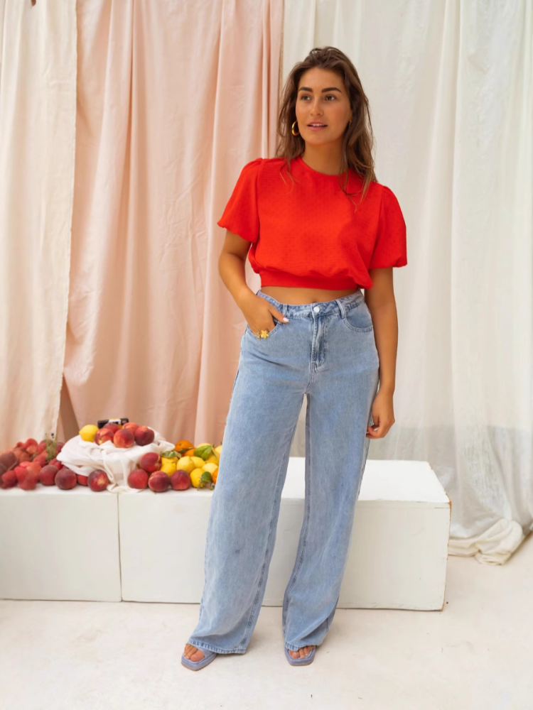 LORENA™ | DEN KORTERET BLUSE