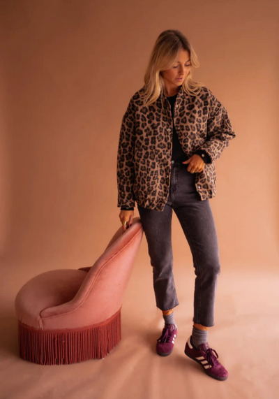 LEONA™ | Leopard-Bomberjakken