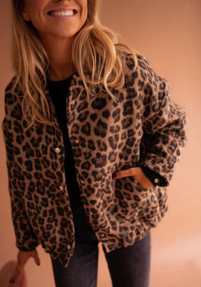 LEONA™ | Leopard-Bomberjakken