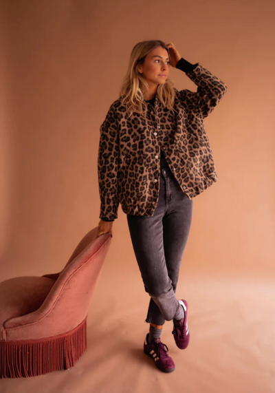 LEONA™ | Leopard-Bomberjakken