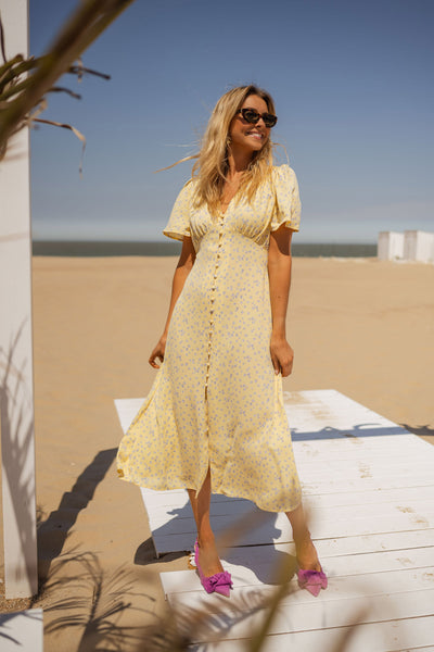 Diana™ | Det Blomstrede Sommer Midikjole