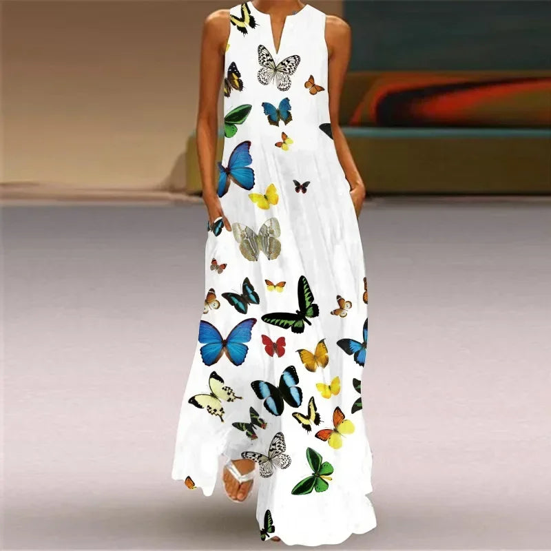 Aurelia™ - A-Line Kjole Butterfly Bloom