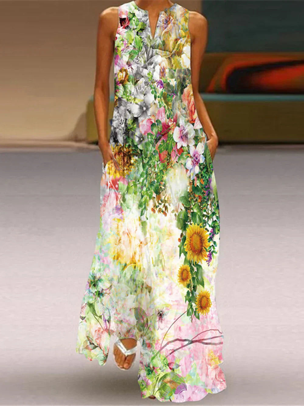 Aurelia™ - A-Line Kjole Butterfly Bloom