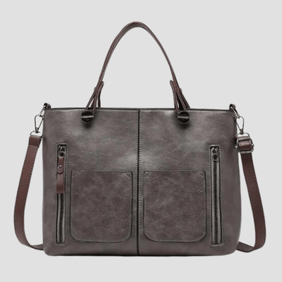 Stilfuld Vintage Læder Skuldertaske