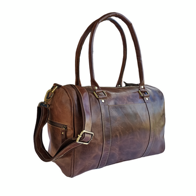 Crazy Horse Læder Mini Duffel Bag