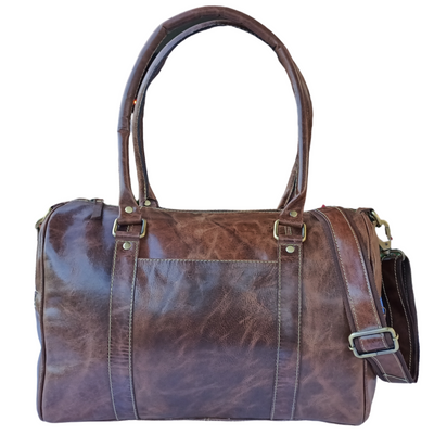 Crazy Horse Læder Mini Duffel Bag