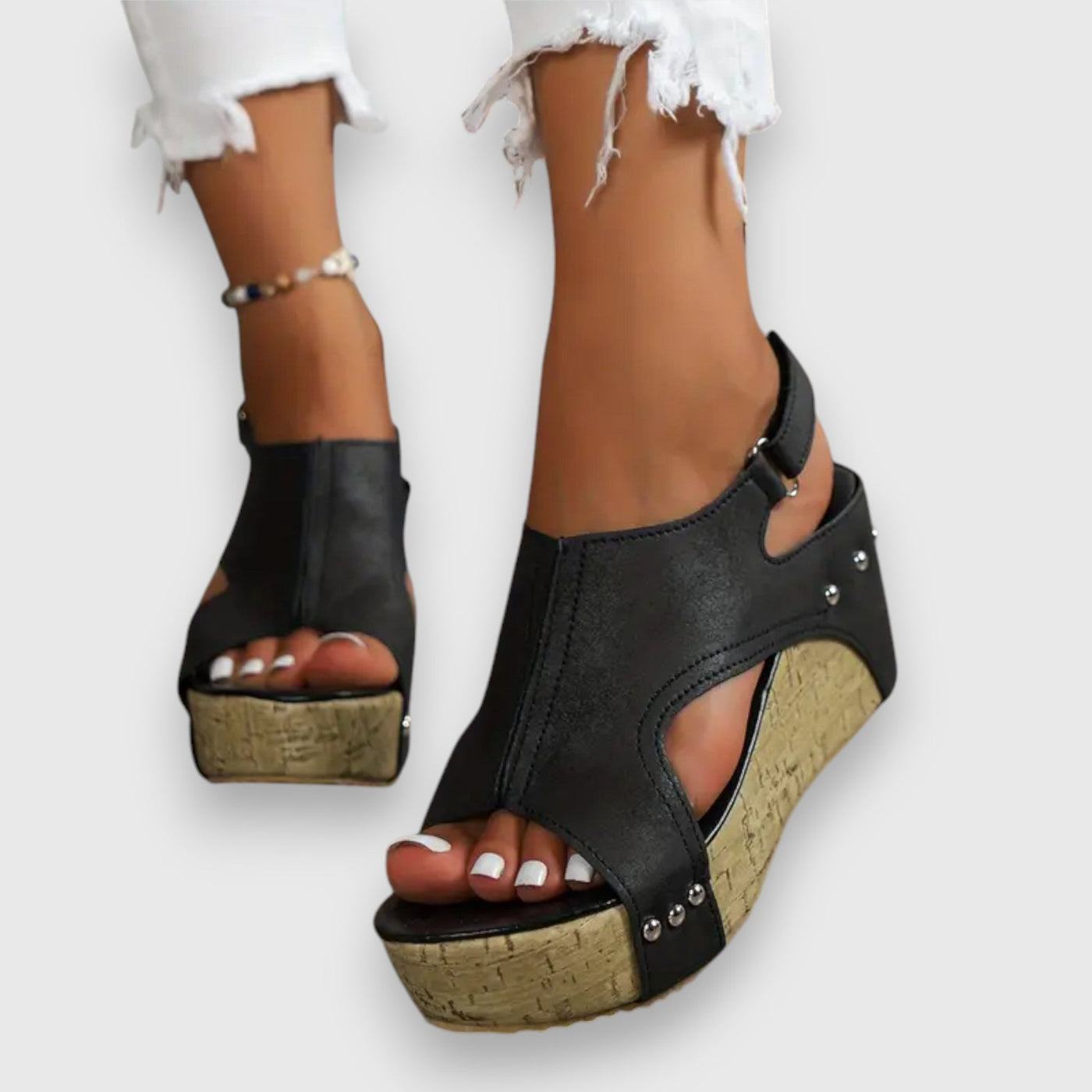 Mia | Vintage Plateau-Sandaler