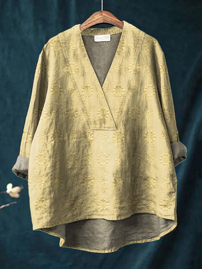 Bluse i Linned Cara