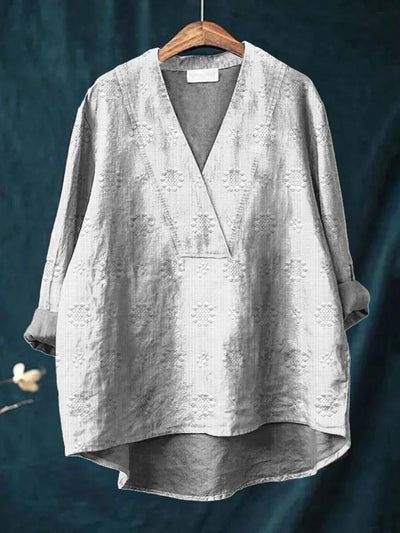 Bluse i Linned Cara