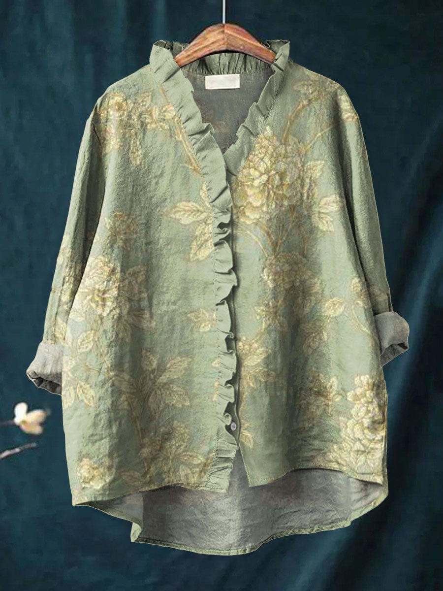 Bluse i Linned Rosalinde