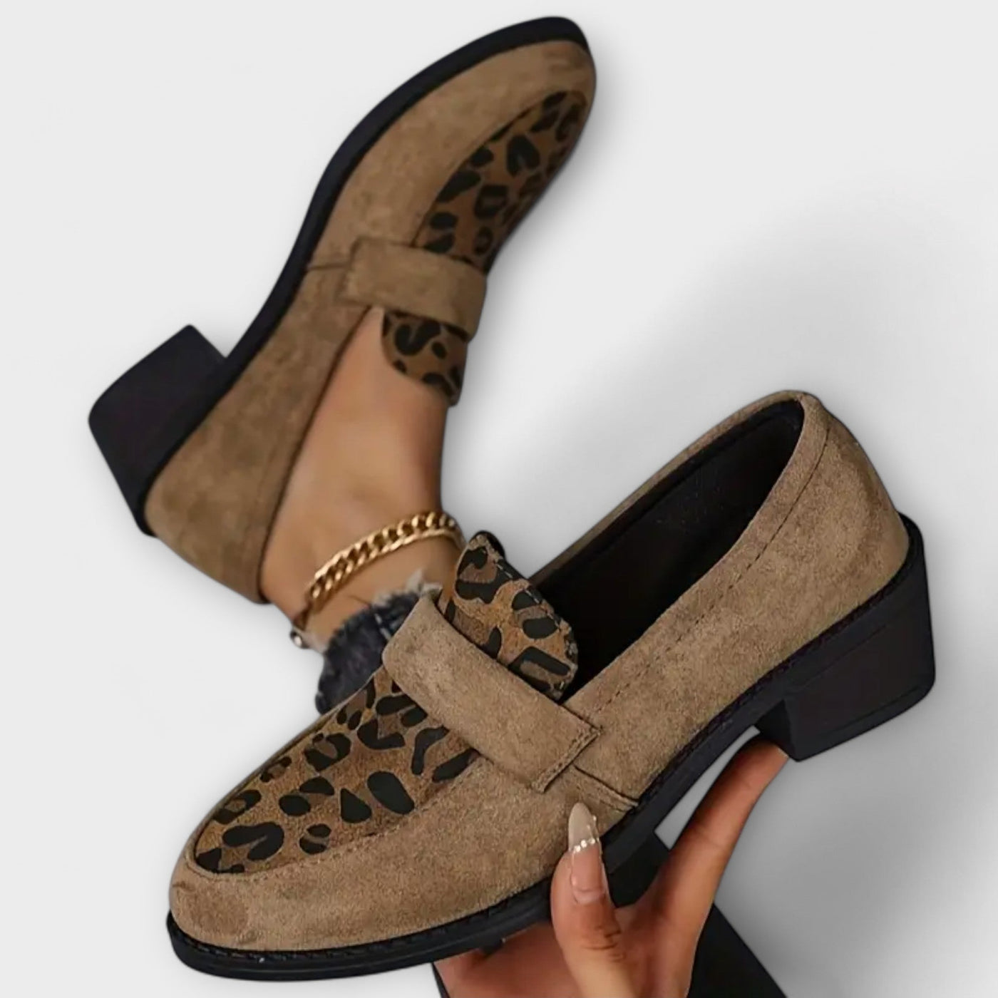 Karla | Elegante kvinders sko med leopardprint