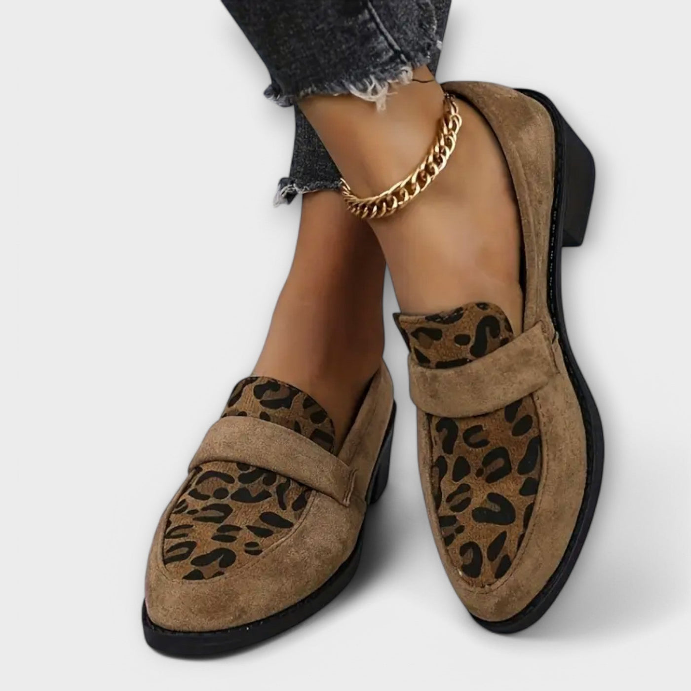 Karla | Elegante kvinders sko med leopardprint