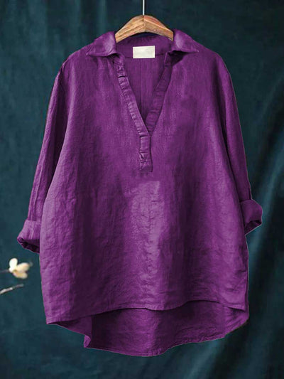 Bluse i Linned Andrea