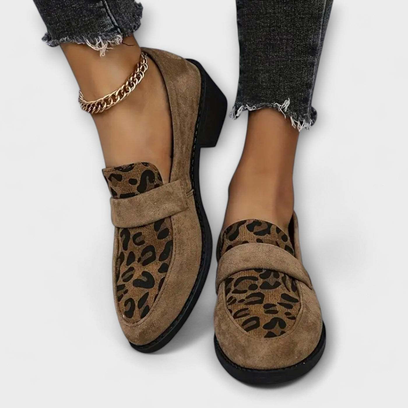 Karla | Elegante kvinders sko med leopardprint