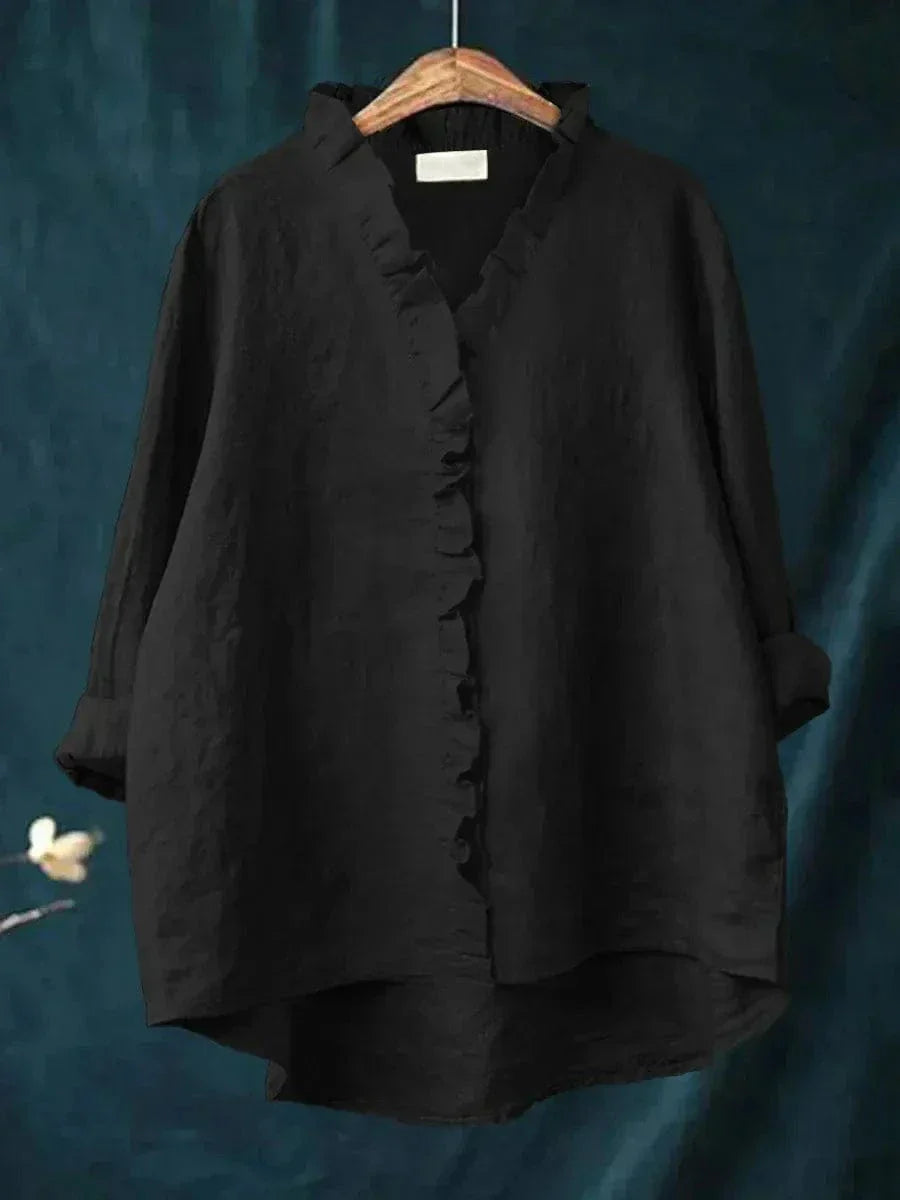 Bluse i Linned Eline