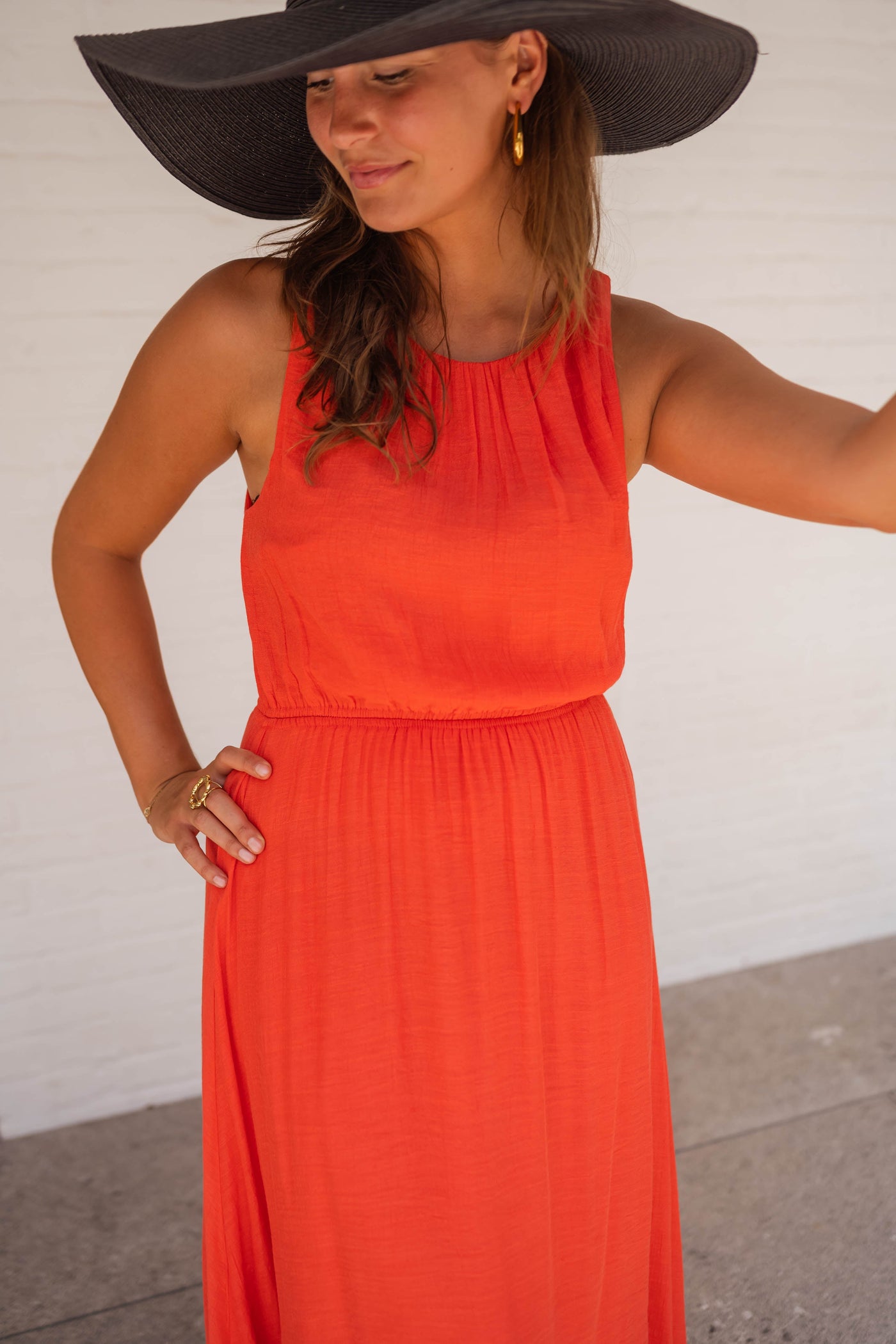 LISA™ | Sommerkjolen i kraftig orange