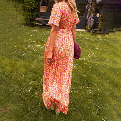 Amelia™ - Elegant Maxi Blomstret Kjole